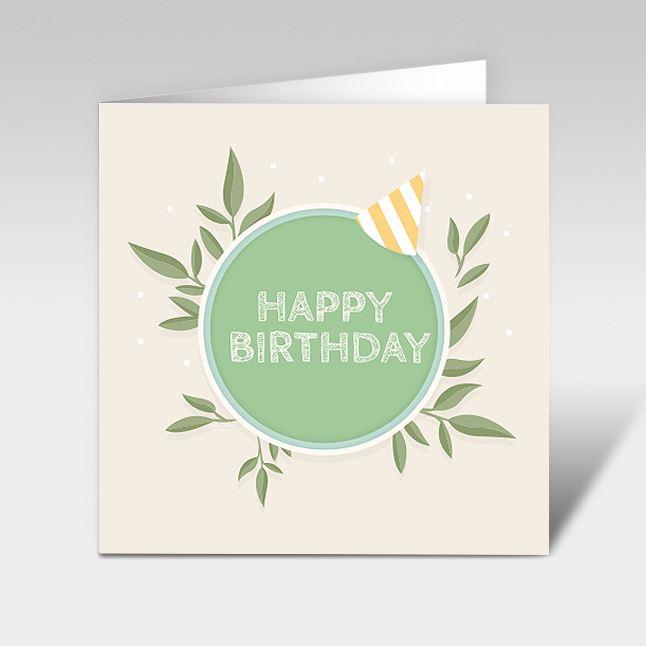 Geburtstagskarte mit 