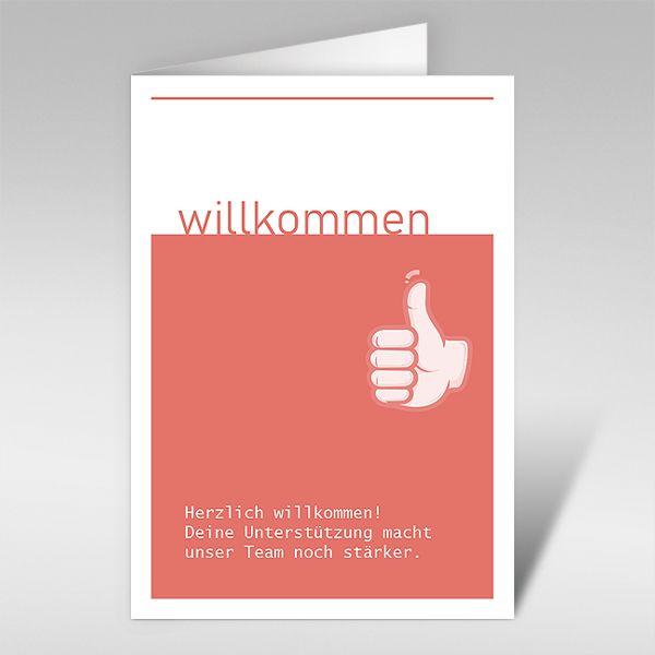 Willkommenskarte 