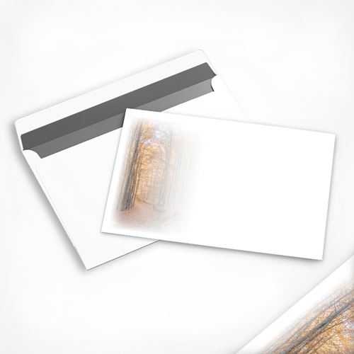 Trauer-Kuvert Herbstwald