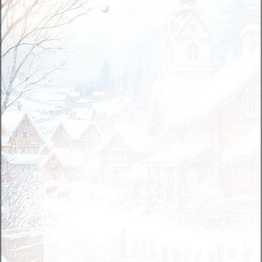 Weihnachtsbriefpapier "Bergdorf-Romantik"