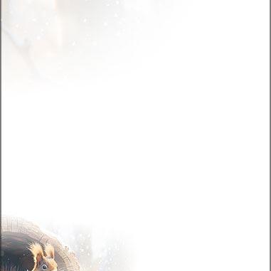 Weihnachtsbriefpapier Eichhörnchen