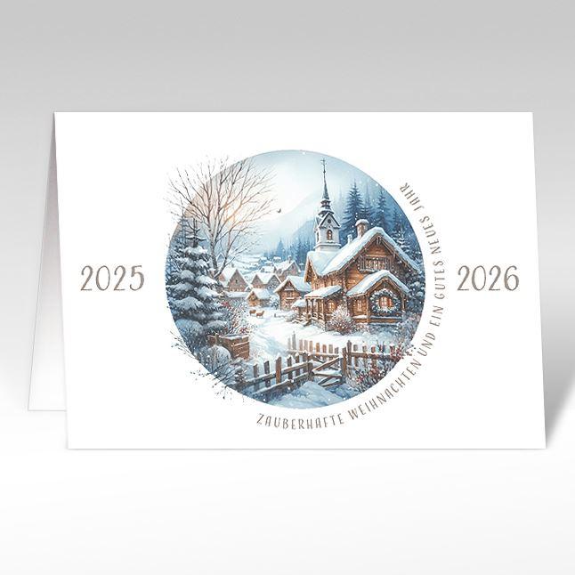 Weihnachtskarte-Neujahrskarte 