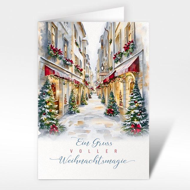 Weihnachtskarte "Weihnachtsdorf Weihnachtsmagie"