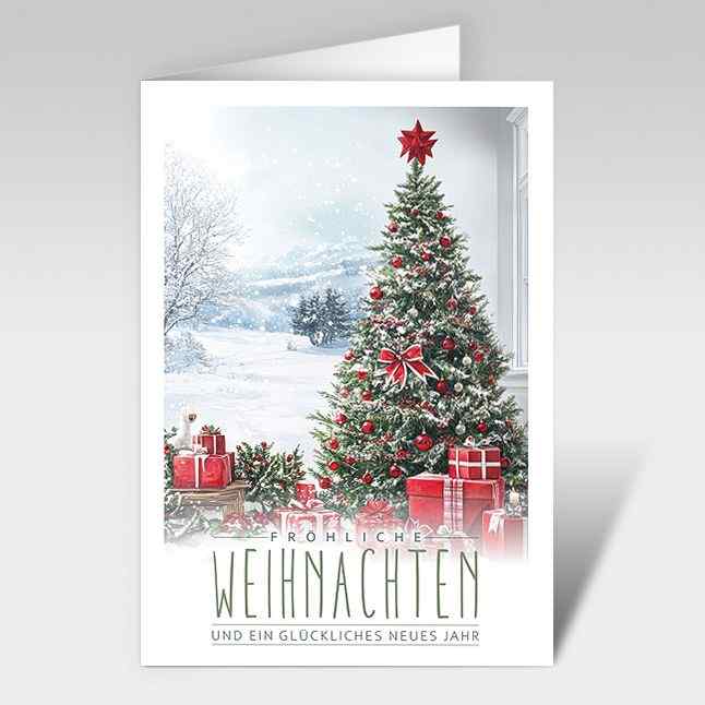 Weihnachtskarte "Festlicher Weihnachtsbaum"